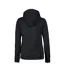 Womens/ladies Fastpitch Hoodie Black Printer-2