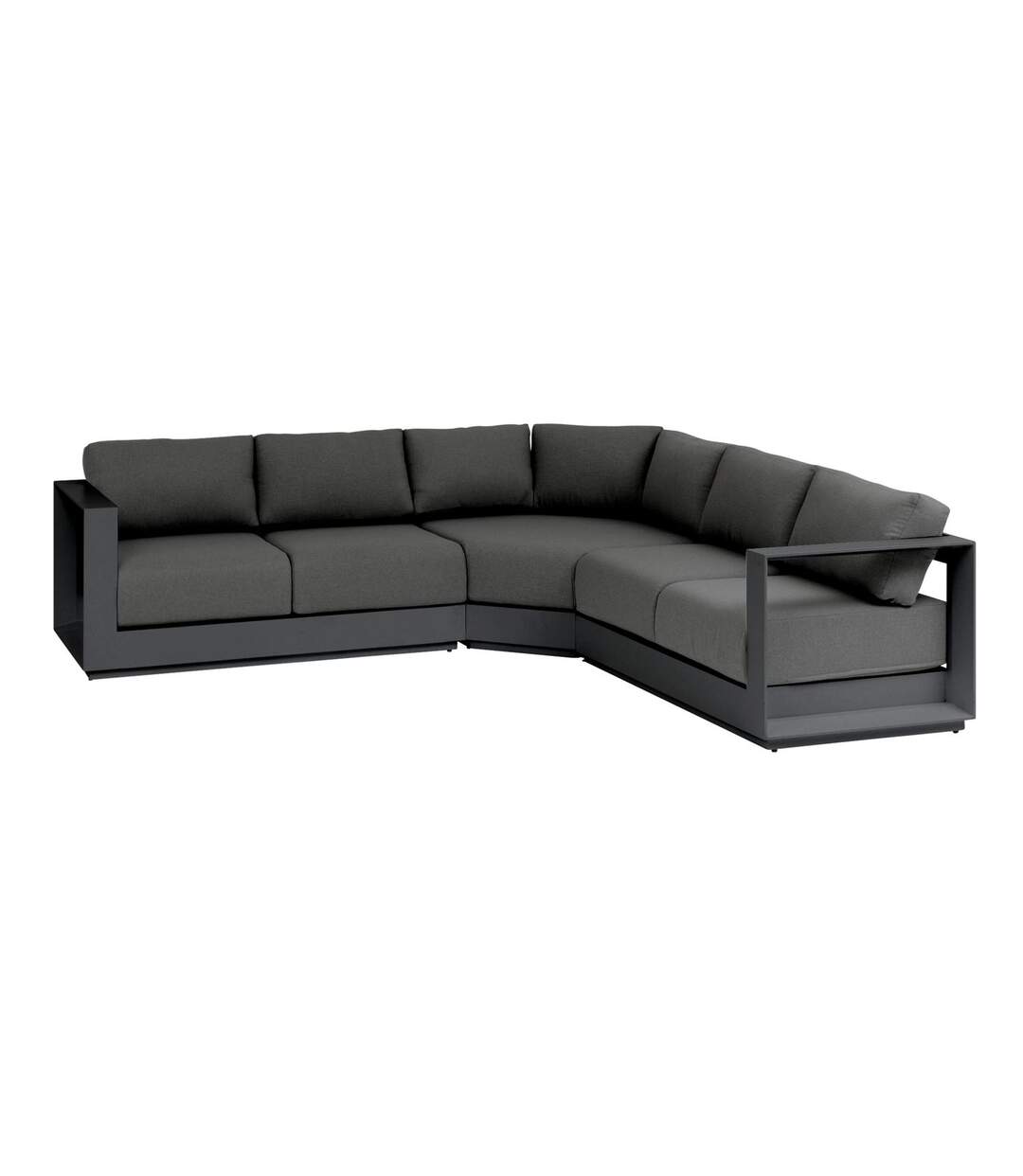 Salon de jardin d'angle Allure en aluminium - 5 Places-3