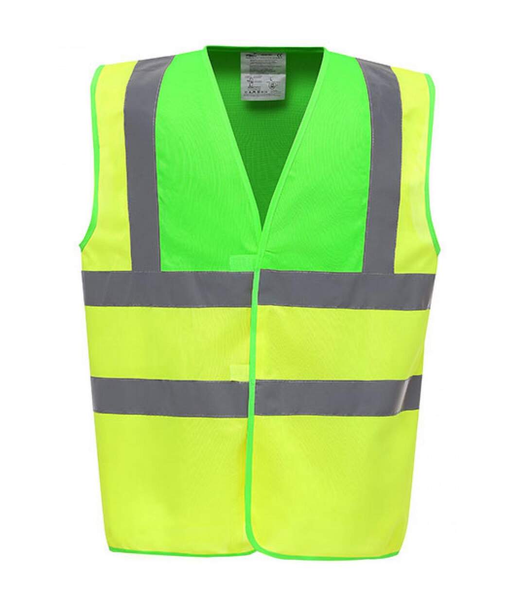 Gilet Haute Visibilité Adulte Vert Clair Jaune Fluo Yoko-1