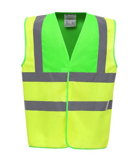 Gilet Haute Visibilité Adulte Vert Clair Jaune Fluo Yoko