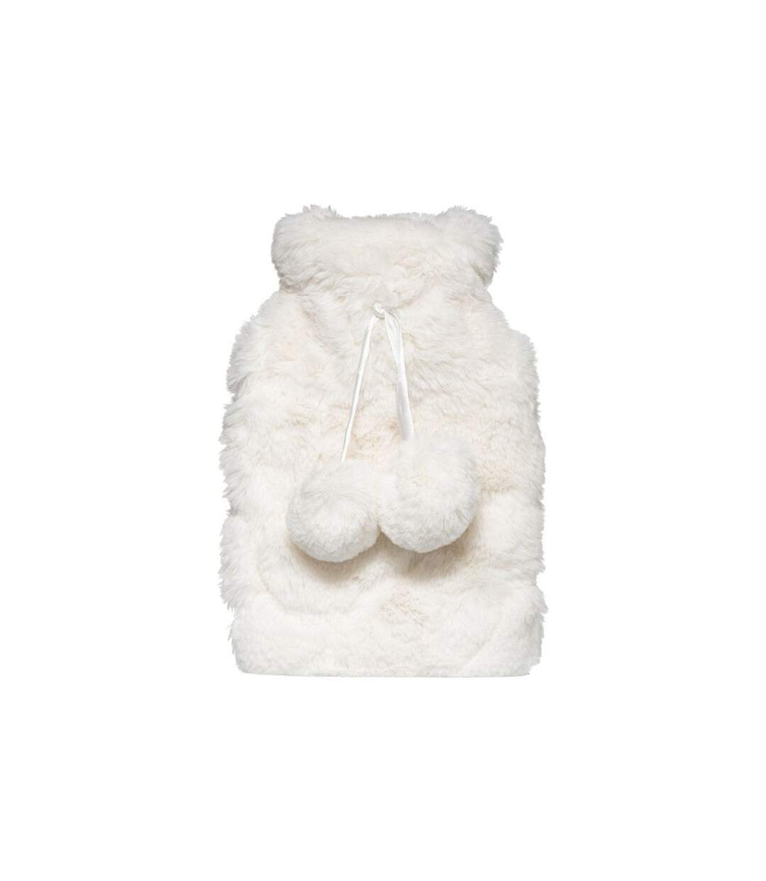 Bouillotte Imitation Fourrure Glacé 280ml Blanc-1