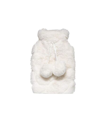 Bouillotte Imitation Fourrure Glacé 280ml Blanc