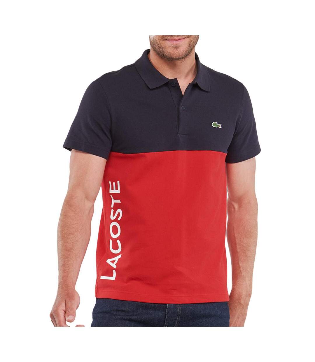 Polo Marine/Rouge  Homme Lacoste PH8365 - L-1