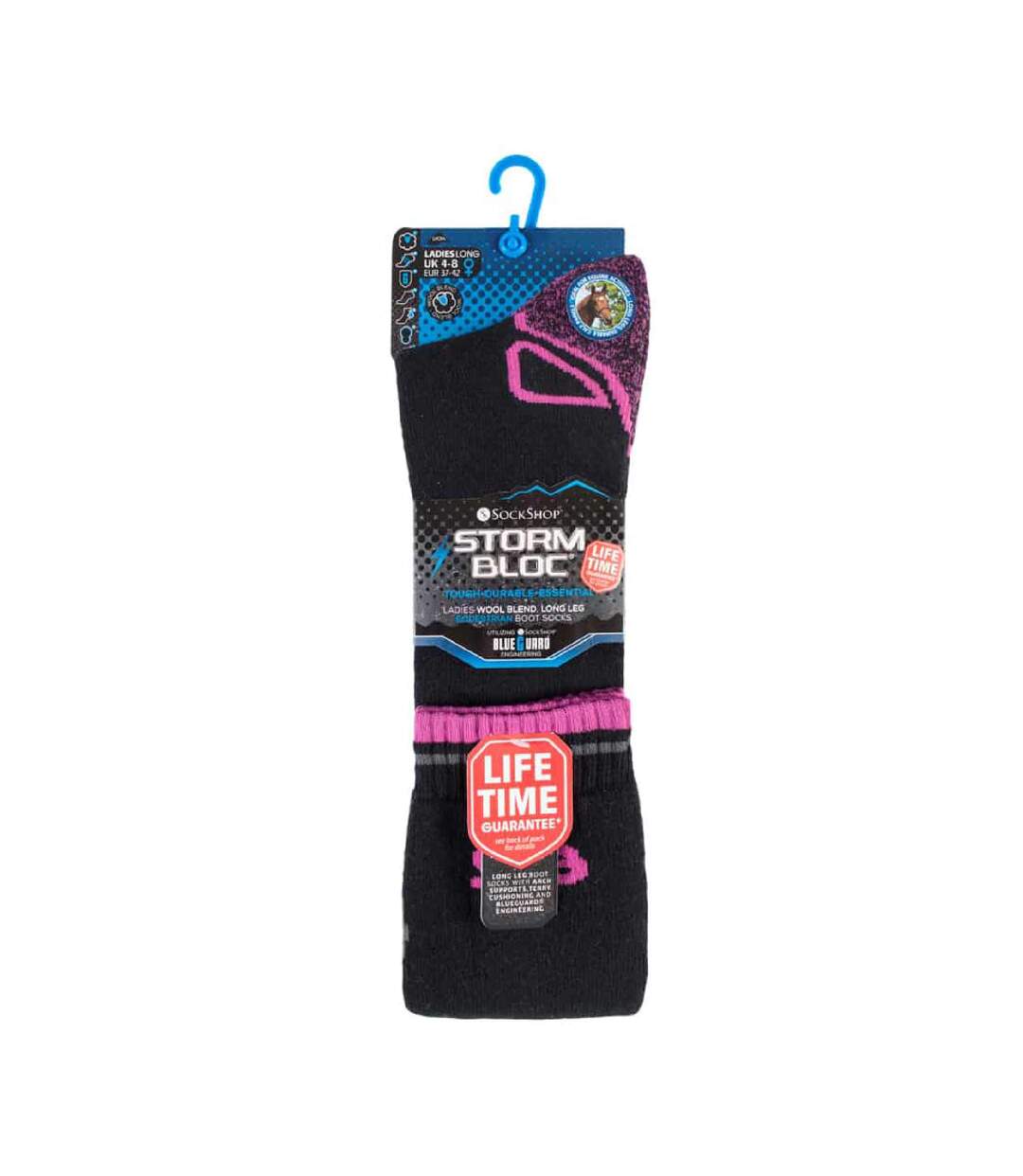 1 Pack Ladies Long Knee High Wool Thermal Equestrian Socks-2