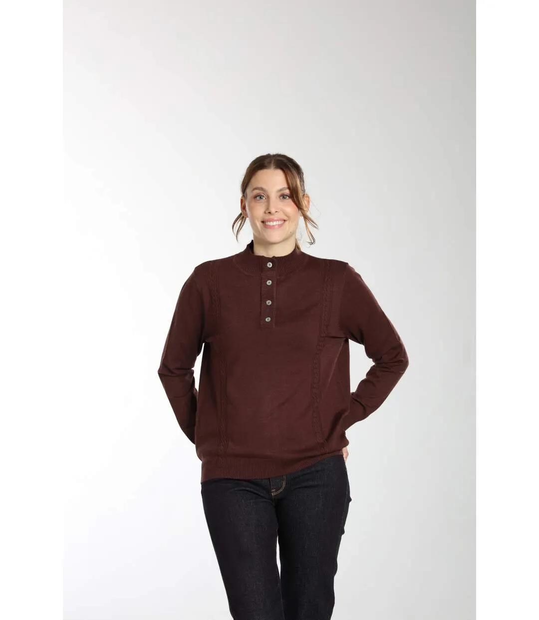 Pull Lady  | Gerard Pasquier Avec Col Pattes De Boutonnière | Gerard Pasquier-1