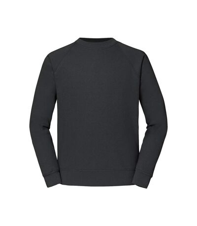 Mens Classic Raglan Sweatshirt Light Graphite Fruit Of The Loom