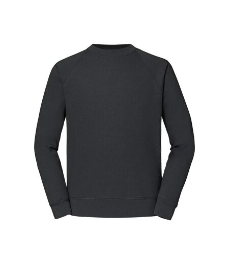 Mens Classic Raglan Sweatshirt Light Graphite Fruit Of The Loom