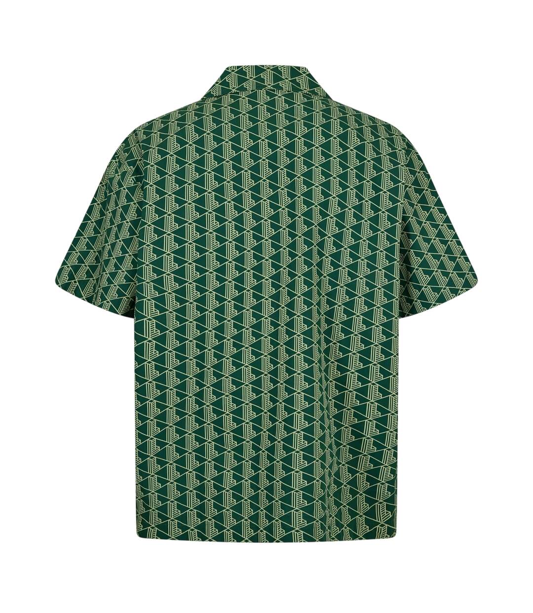 Haut De Pyjama Motif/style Géométrique Homme Vert Lacoste-2