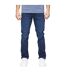 Mens Malcolm Slim Jeans Blue Crosshatch-2
