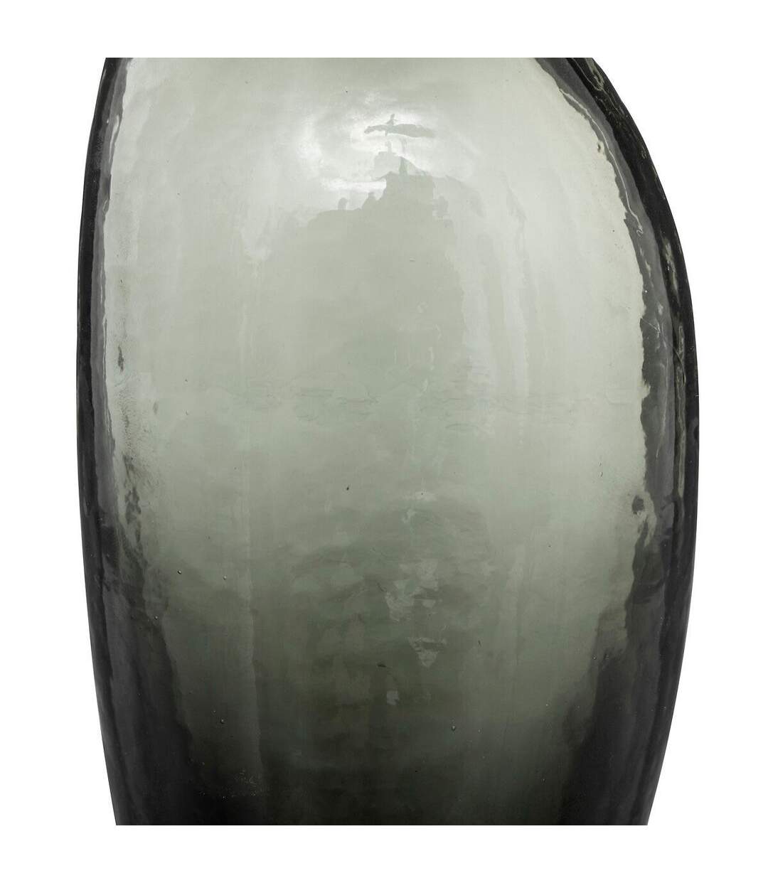 Soliflore en Verre Design Irrégulier 19cm Gris-2