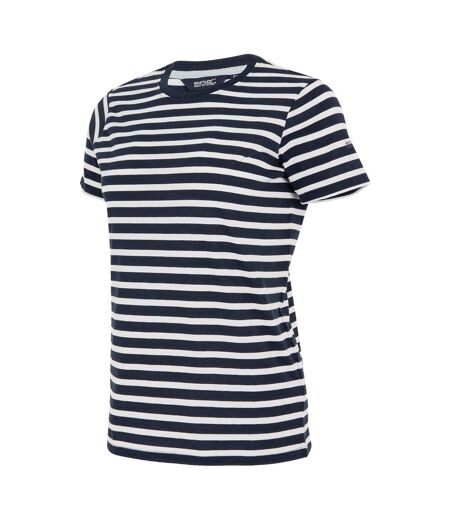 Womens/ladies bayletta striped t-shirt navy/white Regatta