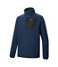 Haut Polaire À Col Montant Zippé Motif/style Panneau Contrasté Frankie Homme Bleu Marine Noir Regatta-4