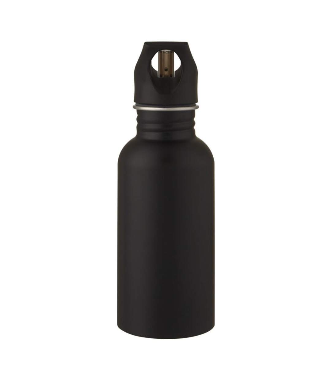 Lexi Stainless Steel Water Bottle One Size Solid Black Bullet-3