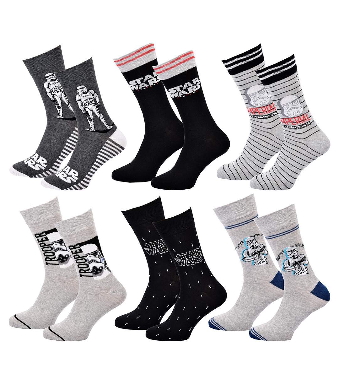 Chaussettes Star Wars Pack de 6 Paires