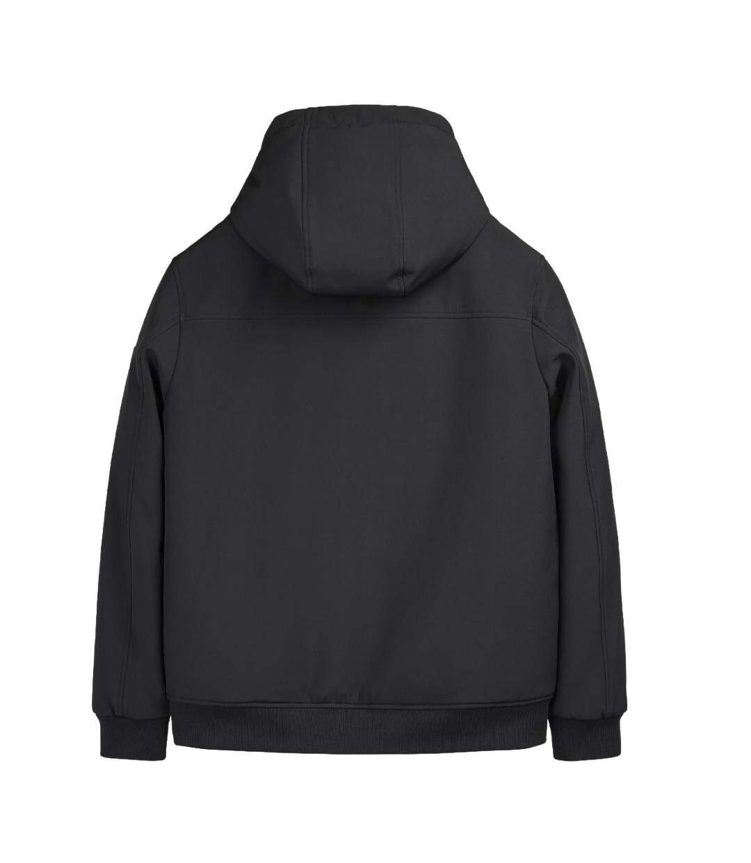 Blouson noir homme teddy smith samy-2