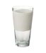 Vase Déco en Verre Delph 25cm Transparent & Blanc-1
