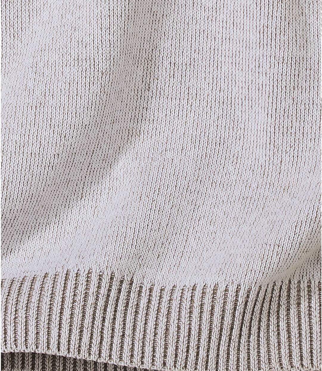 Men's Stylish Marl Grey Sweater Atlas For Men