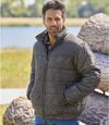 Men's Water-Repellent Grey Puffer Coat Atlas For Men