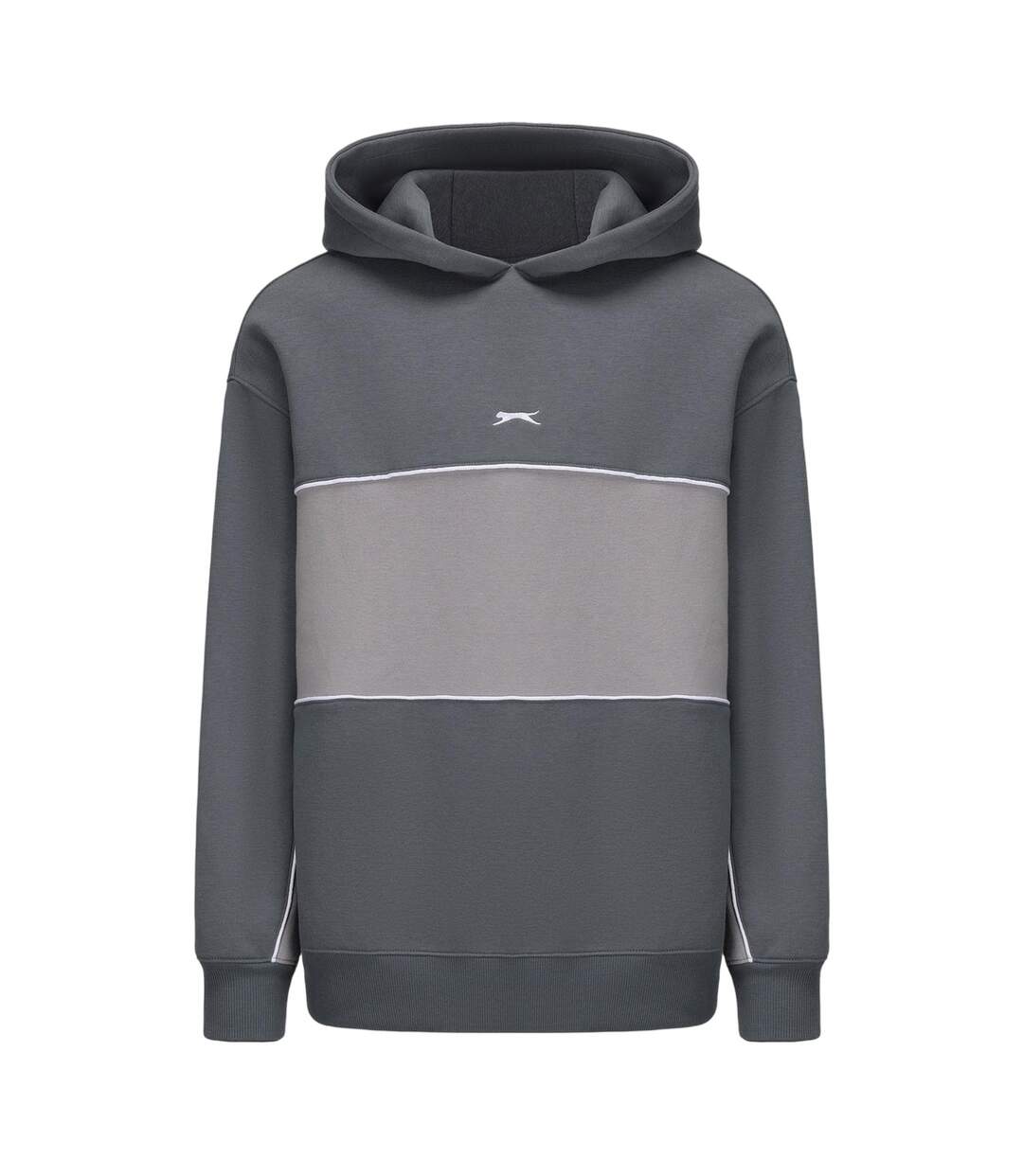 Sweat À Capuche Avec Cordons Motif/style Blocs De Couleurs Homme Ardoise Slazenger-2