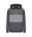Sweat À Capuche Avec Cordons Motif/style Blocs De Couleurs Homme Ardoise Slazenger-2