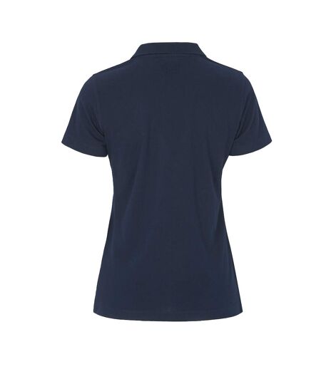 Womens/ladies pique stretch polo shirt navy Cottover