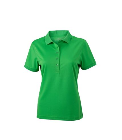 Polo micro-polyester FEMME JN574 - vert