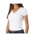 T-Shirt blanc femme calvin klein jeans label ri-cloud - l-1
