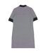 Womens/ladies Striped T-shirt Dress White Navy Fred Perry-3