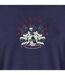 Mens Crest Cotton T-shirt Navy Aquascutum-3