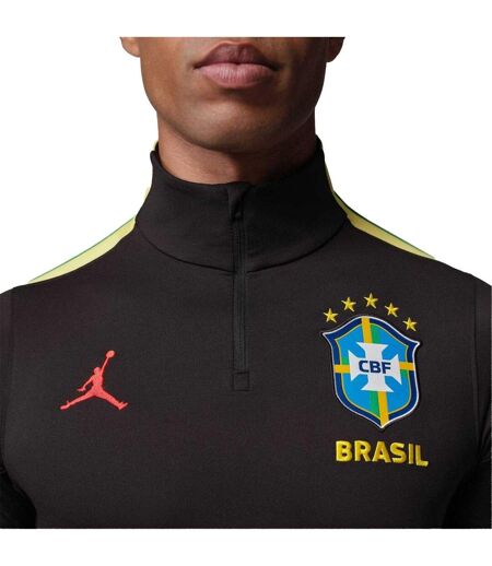 Haut De Survêtement Entraînement Motif/style Brésil Adulte Noir Jaune Nike