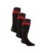 3 Pack Men's Thermal Striped Ski Socks | Extra Long Winter Socks-1