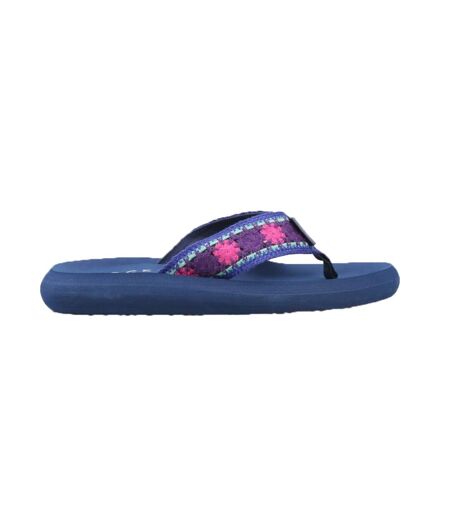 Womens/ladies Spotlight Marlow Embroidered Sandals Purple Multicoloured Rocket Dog