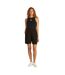 Womens/ladies Cotton Blend Tank Top Black Calvin Klein-1