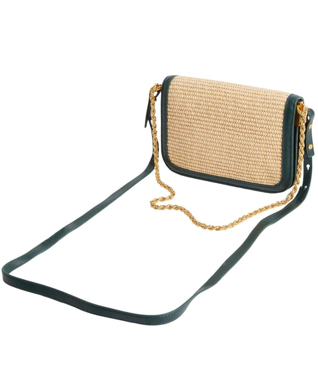 Sac À Bandoulière Motif/style À Nœud Raffia Taille Unique Raphia Vert Moyen Coquille Ted Baker-2