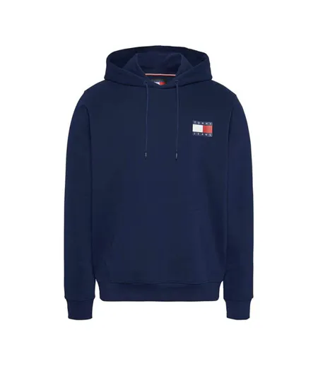 Mens Essential Cotton Hoodie Navy Tommy Jeans