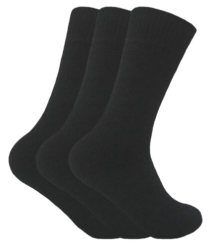 3 Pk Mens Padded Sole Thermal Wool Walking Socks