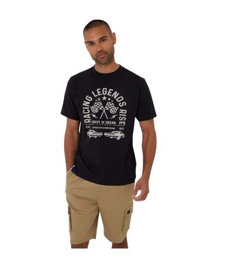 Unisex Adult Neilson Regular T-shirt Black Threadbare