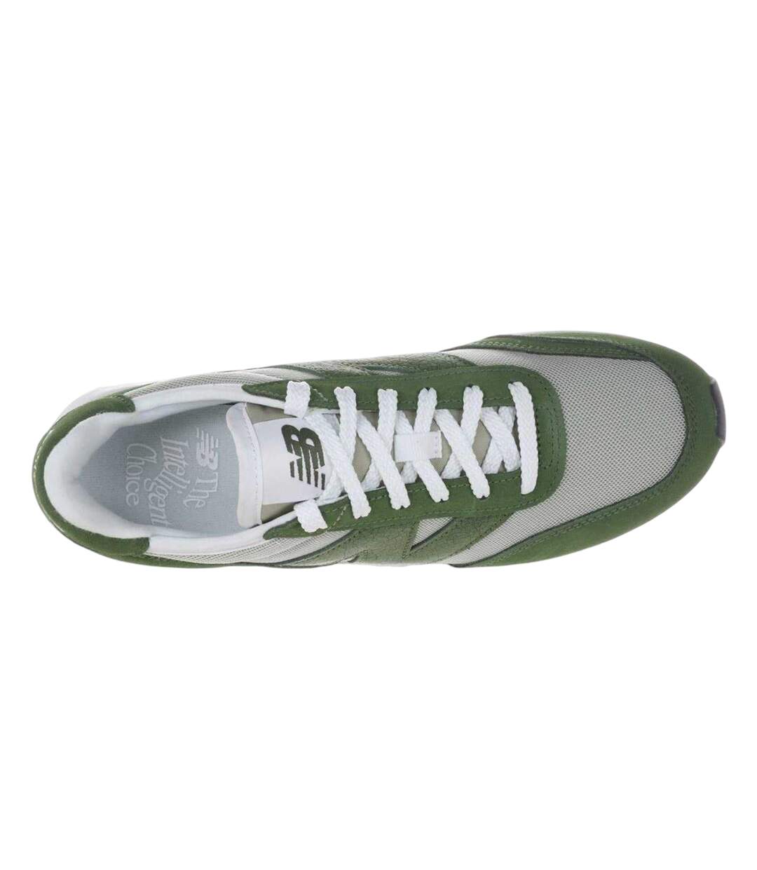 Mens 370 Suede Trainers Green New Balance-3
