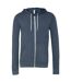 Canvas Sweat À Capuche Et Fermeture Zippée Homme Bleu Marine Chiné Bella + Canvas-1