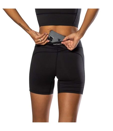 Womens/ladies Slim Shorts Black Nathan