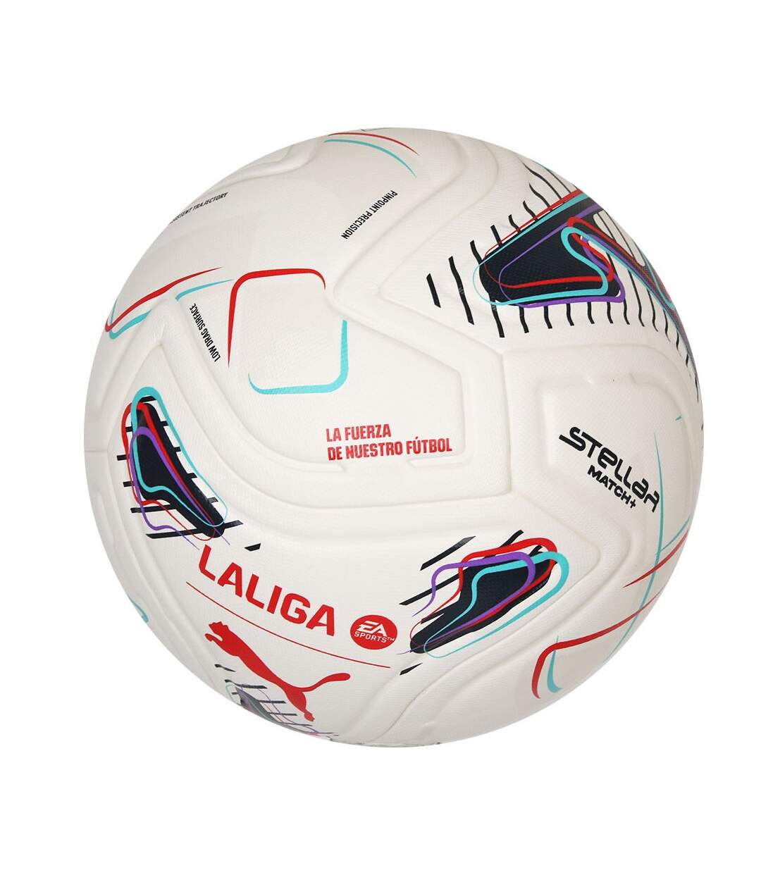 Ballon De Foot Stellar Match Laliga Taille 5 Blanc Rouge Bleu Puma-4