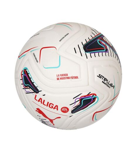 Ballon De Foot Stellar Match Laliga Taille 5 Blanc Rouge Bleu Puma