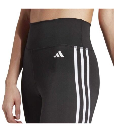 Legging 7/8 Techfit Femme Noir Blanc Adidas