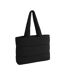 Tote Bag Motif/style Matelassé Taille Unique Noir Bagbase-1
