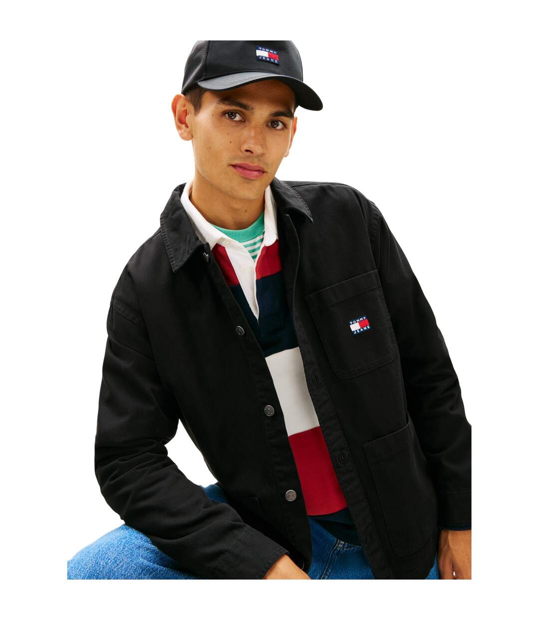 Surchemise Essential Homme Noir Tommy Jeans-4