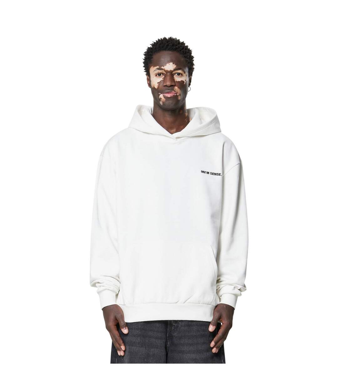 Sweat À Capuche Essential Homme Blanc Cassé 9N1M SENSE-2