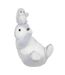 Objet Déco Maman Pingouin 28cm Gris-1