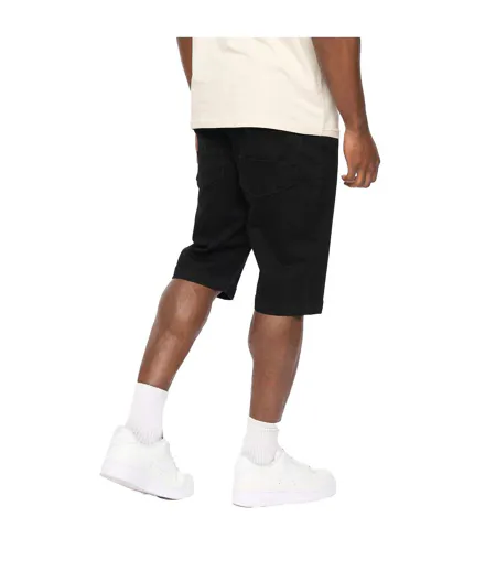 Mens Hammersmith Denim Shorts Black Wash Crosshatch