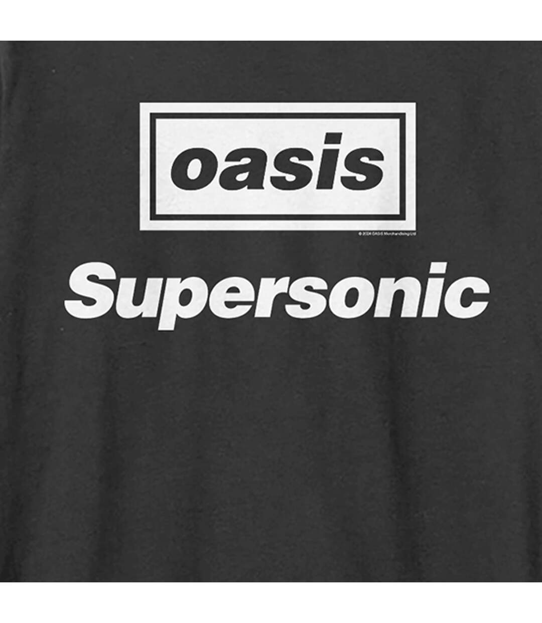 Unisex adult supersonic oasis t-shirt charcoal Amplified