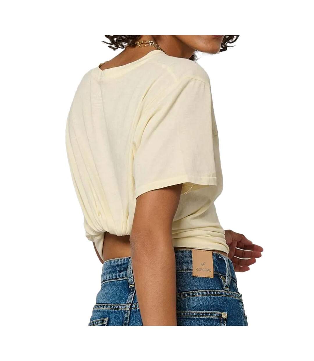 T-shirt beige femme kaporal sarmy-2
